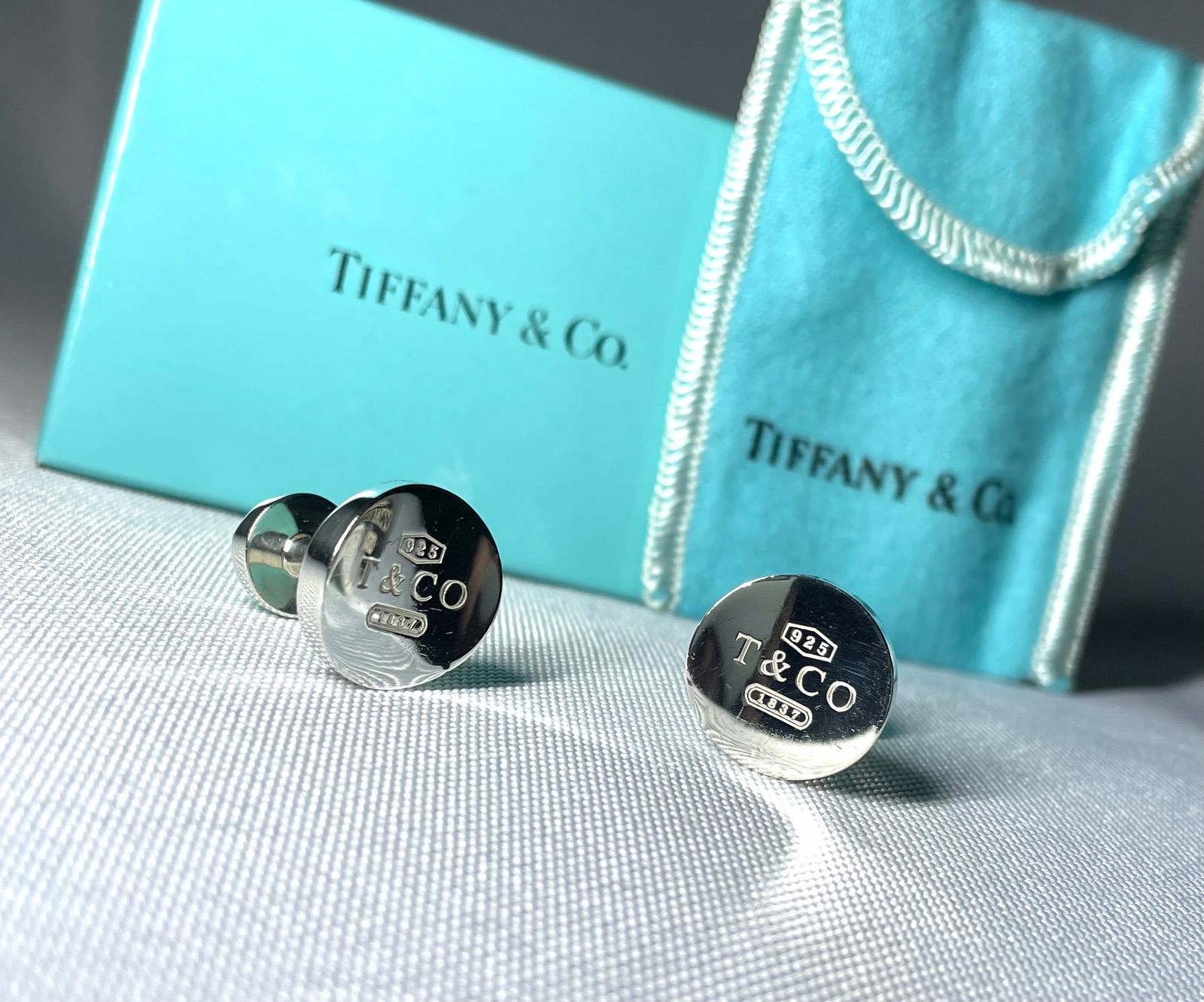 TIFFNY＆Co./ティファニー 925 1837 カフスボタン l_022 TIFFNY＆Co./ティファニー 925 1837 カフスボタン l_022 TIFFANY&CO