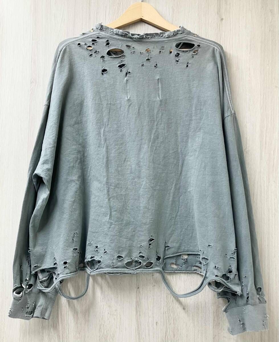 TEPPEI FURUYAMA テッペイ フルヤマ 長袖Tシャツ ダメージ加工