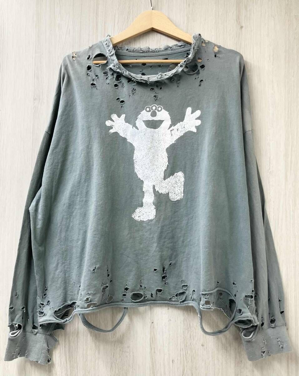 TEPPEI FURUYAMA テッペイ フルヤマ 長袖Tシャツ ダメージ加工