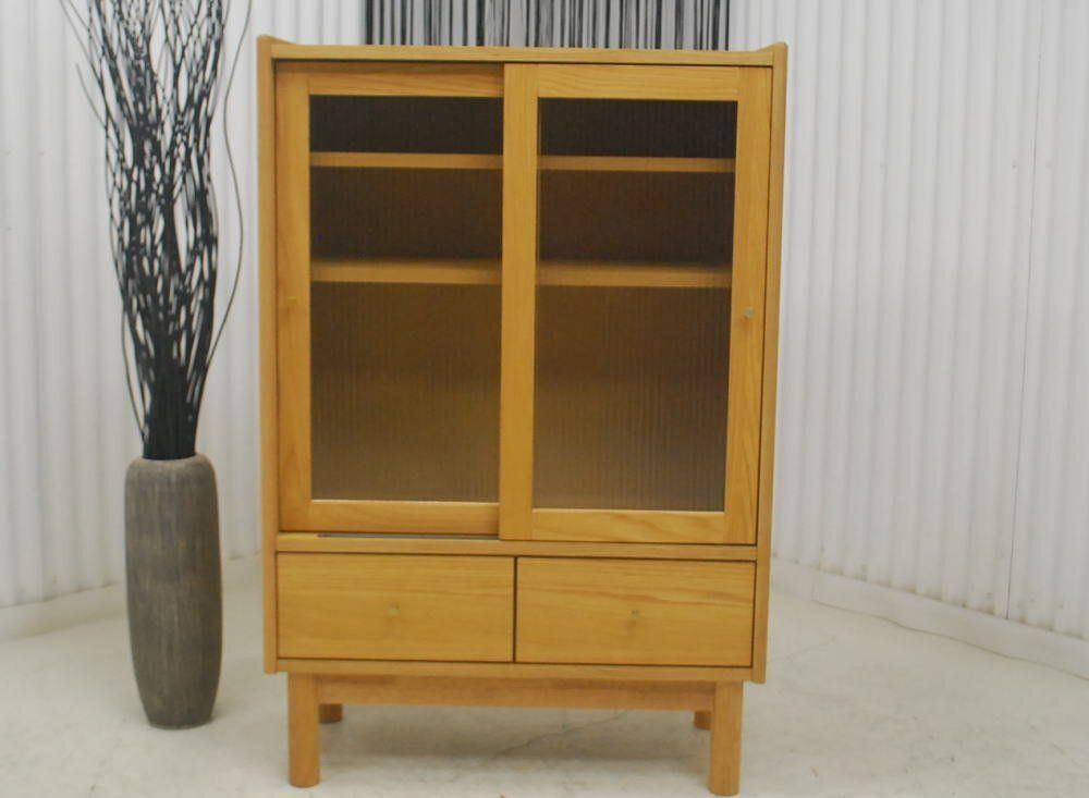 アウトレット 現品限り 一部 大 北欧調モダン 収納キャビネット 魅せるインテリア リビングインテリア 250508-マウス80キャビ