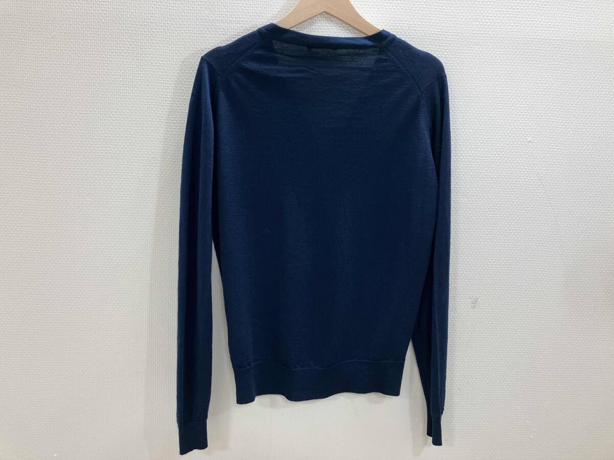 JOHN SMEDLEY ジョンズメドレー カーディガン カーデ ネイビー M 秋