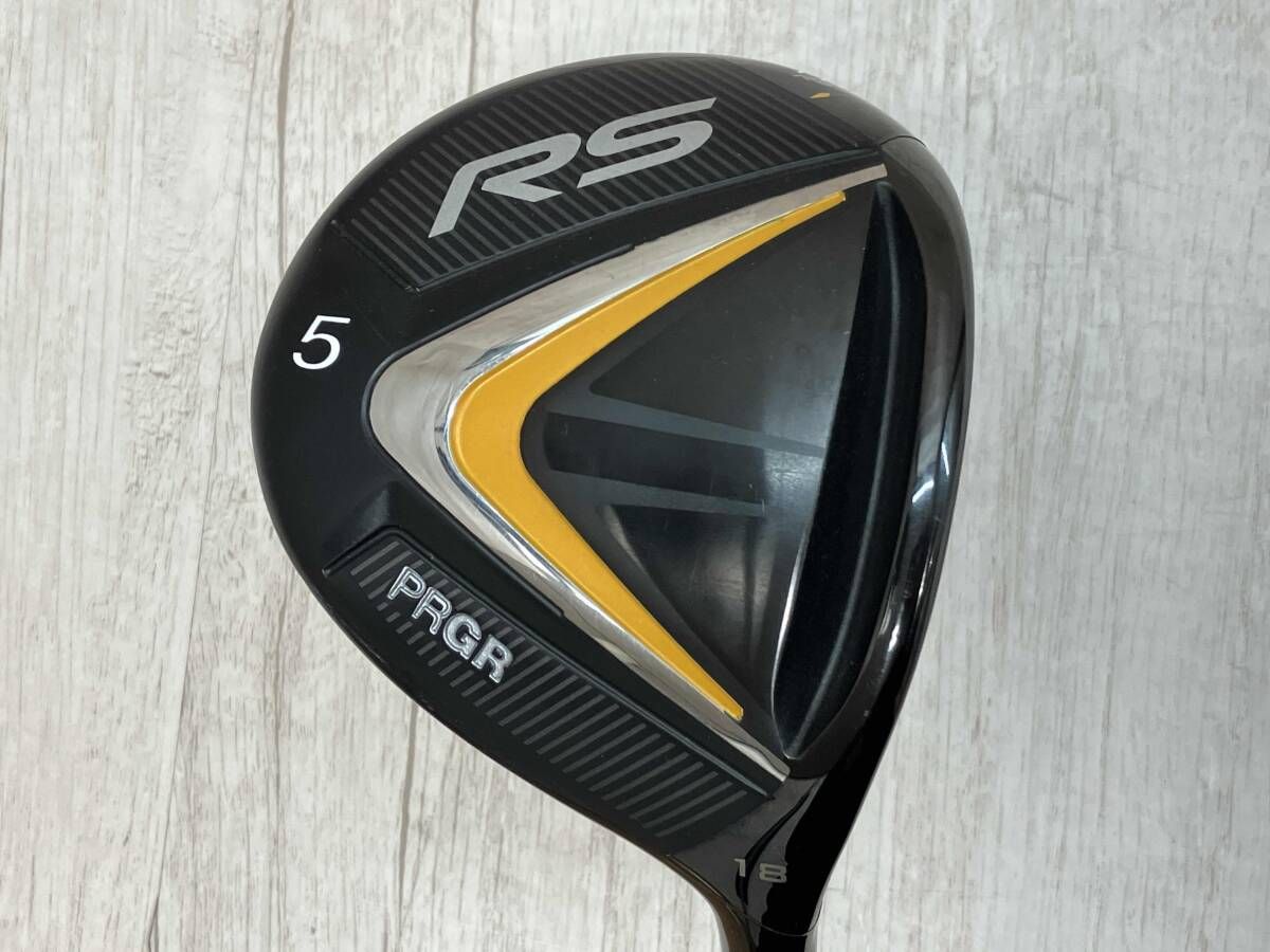 PRGR RS JUST 5 フェアウェイ プロギア FLEX SR ロフト角 18° 男性右利き用 ヘッドカバー付き ゴルフクラブ