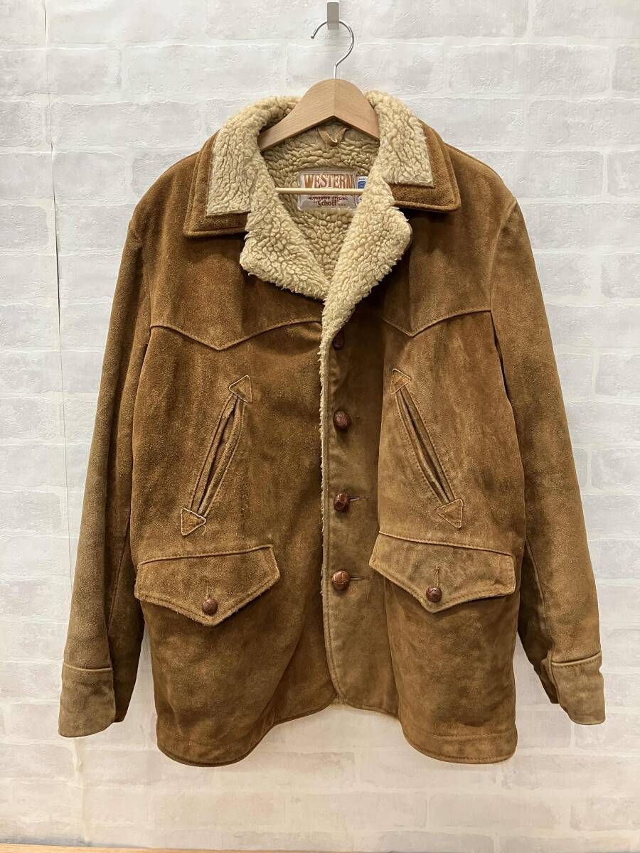 WESTERN schott ブラウン スエード ランチコート アメリカ　USA 楽天市場】schott ランチジャケットの通販