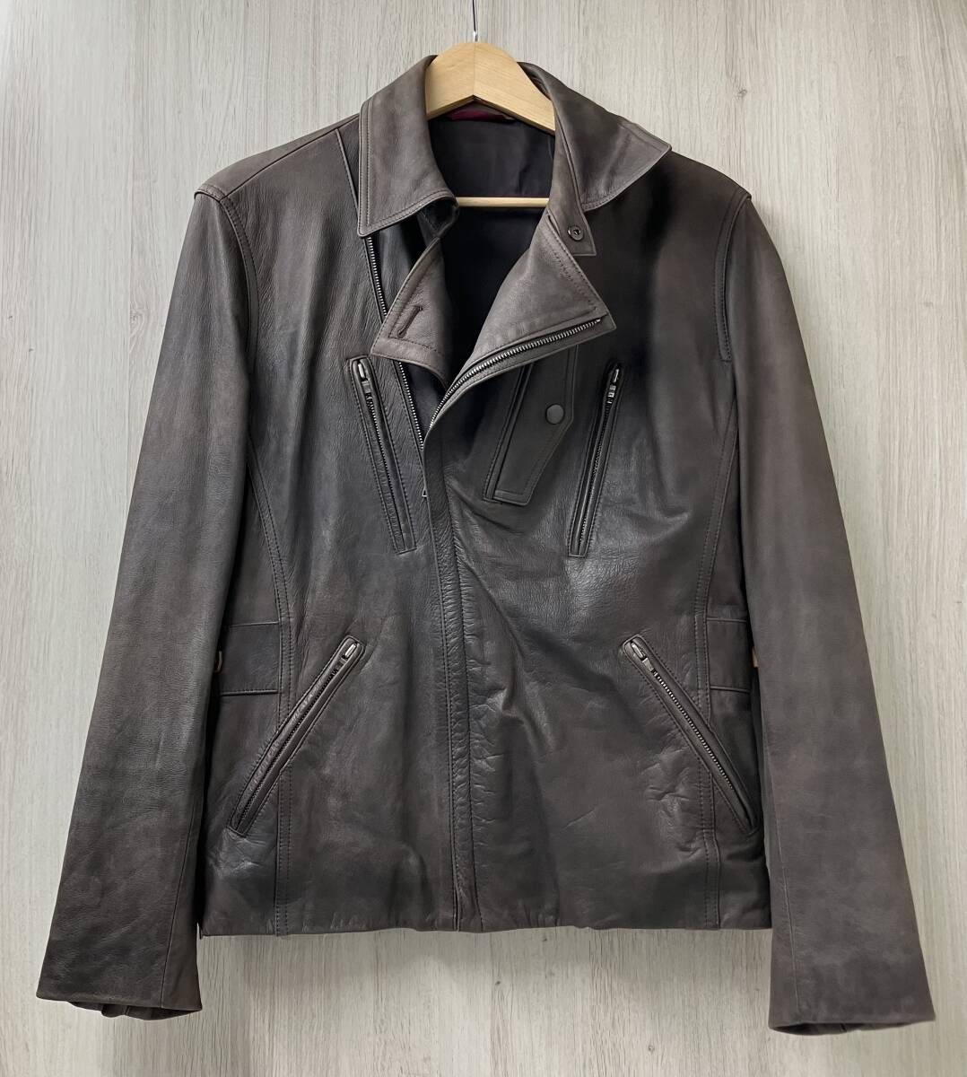 Paul Smith ポールスミス 7920LJ 牛革 ダブルライダース サイズM