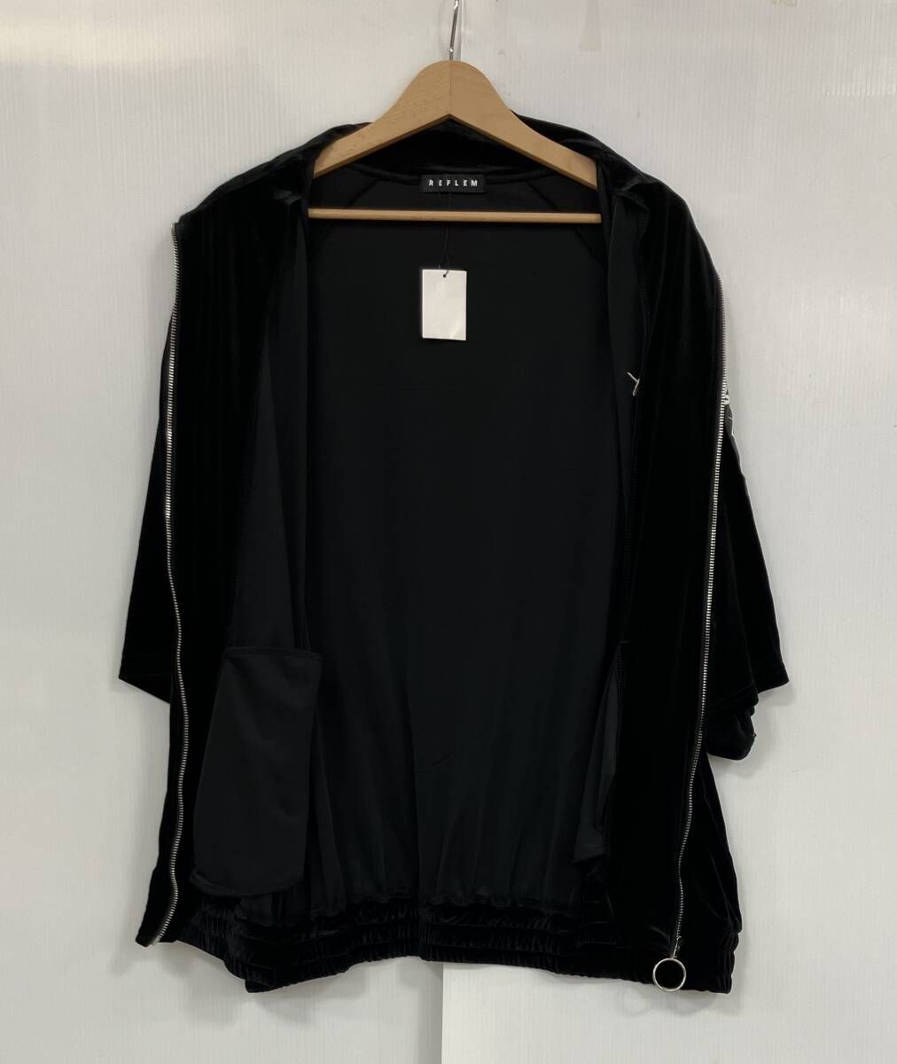 REFLEM ベロア BLK ロゴテープ RF 23 H 11 ジャージ