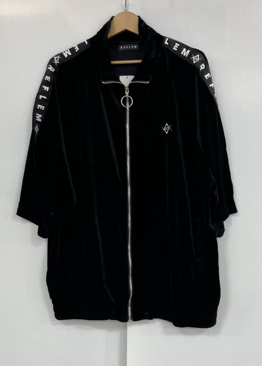 REFLEM ベロア BLK ロゴテープ RF 23-H 11 ジャージ