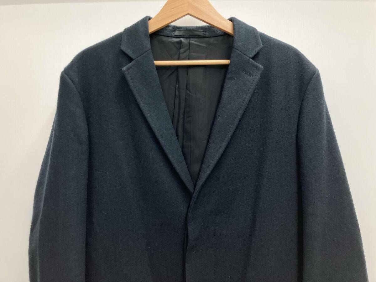 LAD MUSICIAN ラッドミュージシャン CHESTER COAT チェスターコート ネイビー ウール サイズ46 2216-311