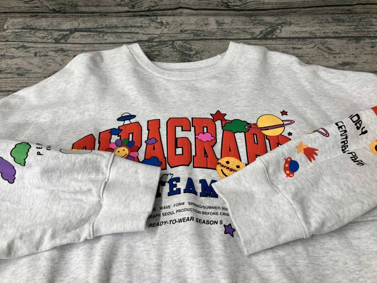 PARAGRAPH パラグラフ スウェット P08 サイズフリー グレー - メルカリ