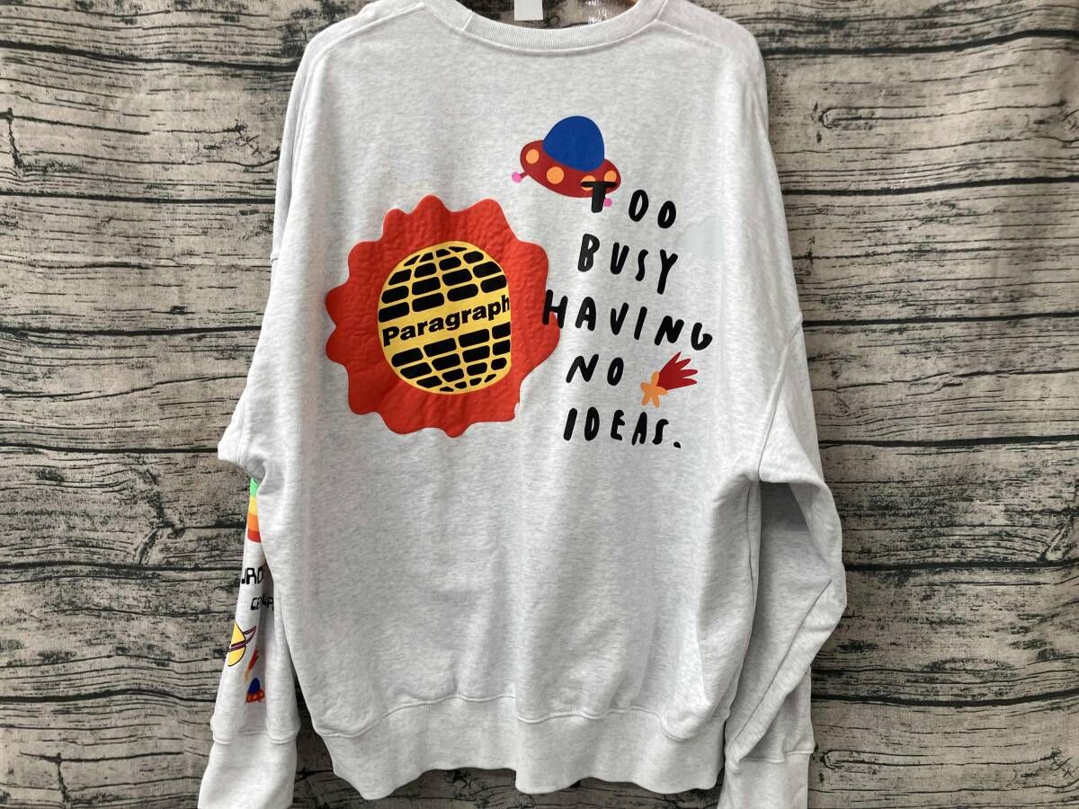 PARAGRAPH パラグラフ スウェット P08 サイズフリー グレー - メルカリ