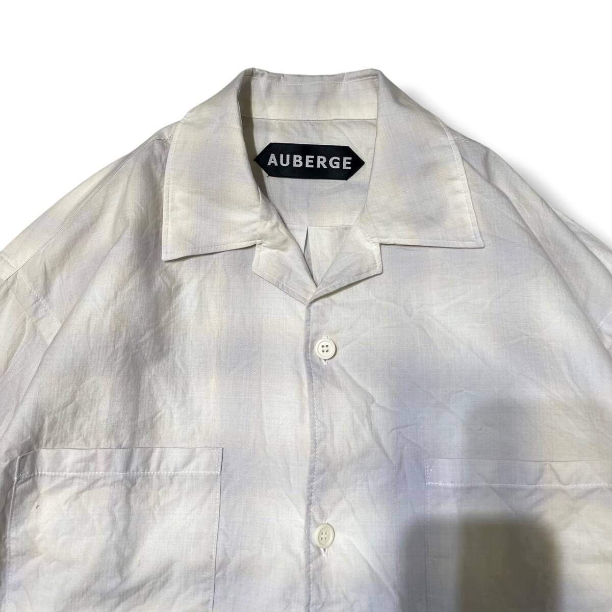 AUBERGE 長袖シャツ OMBRE SHIRT 40サイズ ホワイト オーベルジュ