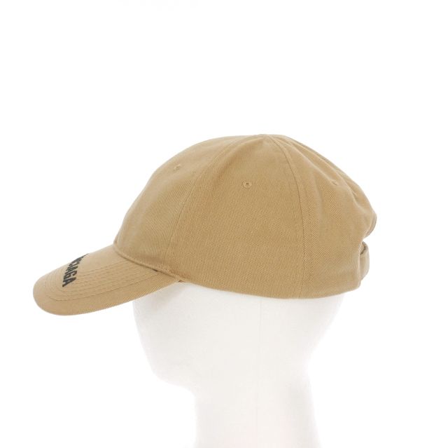 バレンシアガ BALENCIAGA ロゴ刺繍 キャンバス キャップ 帽子 L 59cm