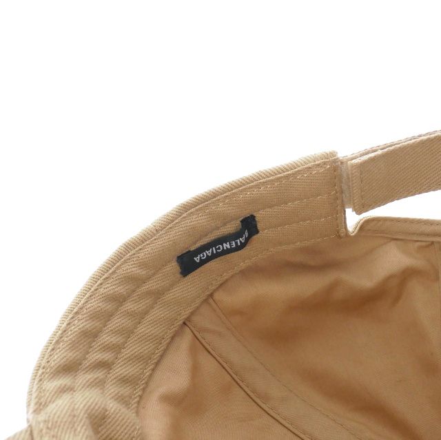 バレンシアガ BALENCIAGA ロゴ刺繍 キャンバス キャップ 帽子 L 59cm