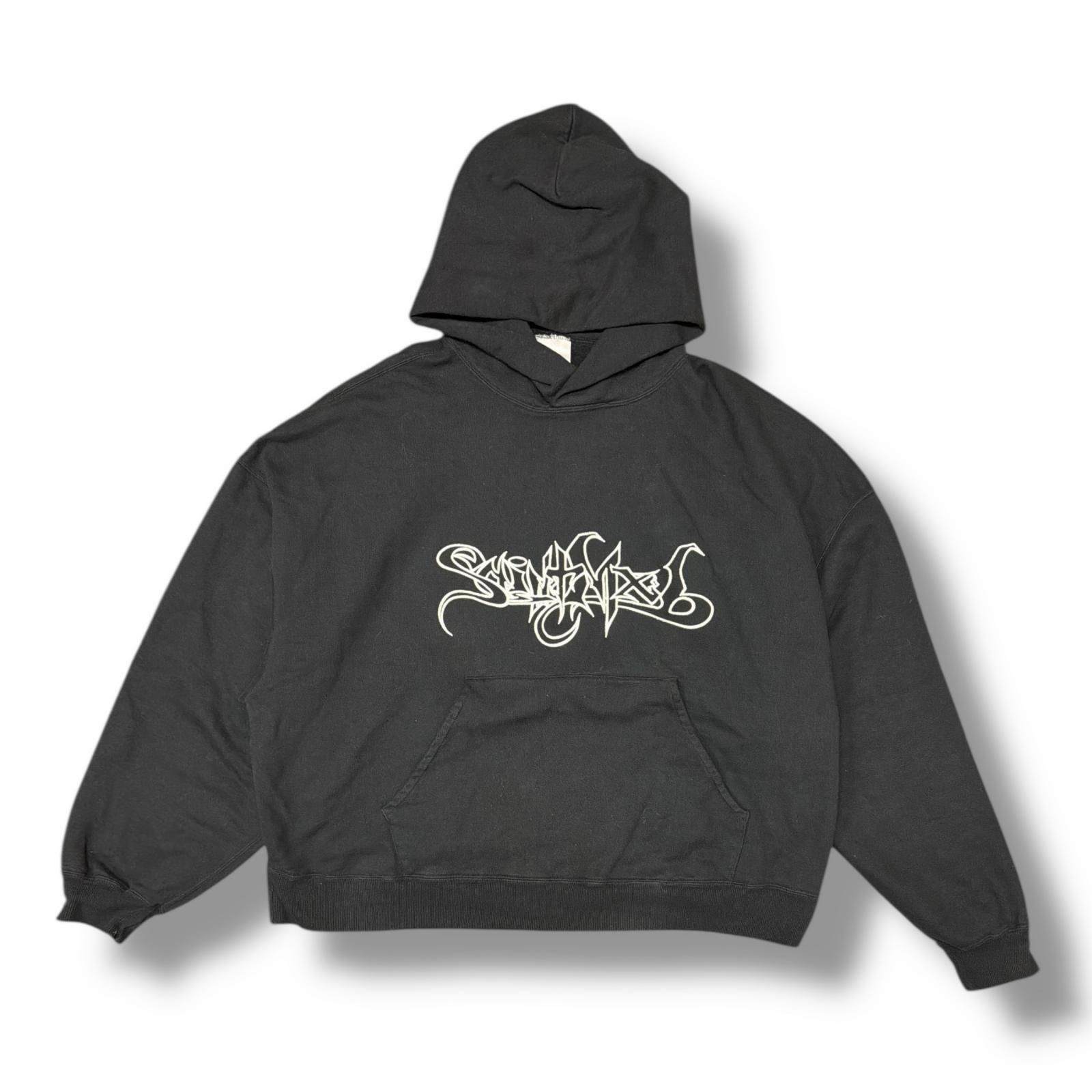 参考上代69300円 SAINT MICHAEL 25SS HOODIE/SAINT MX6 ロゴ刺繍