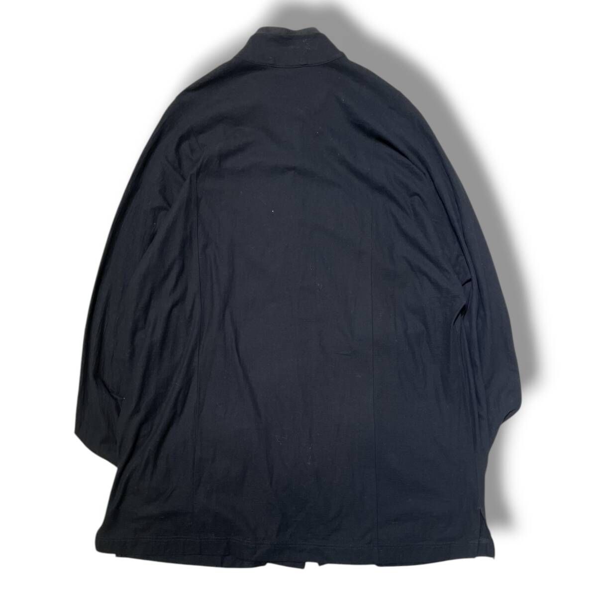 yohji yamamoto POUR HOMME / ロング長袖シャツ/2/コットン/ブラック/HH-B67-006 20ss YOHJI YAMAMOTO POUR HOMME 長袖シャツ チャイナボタンダブル