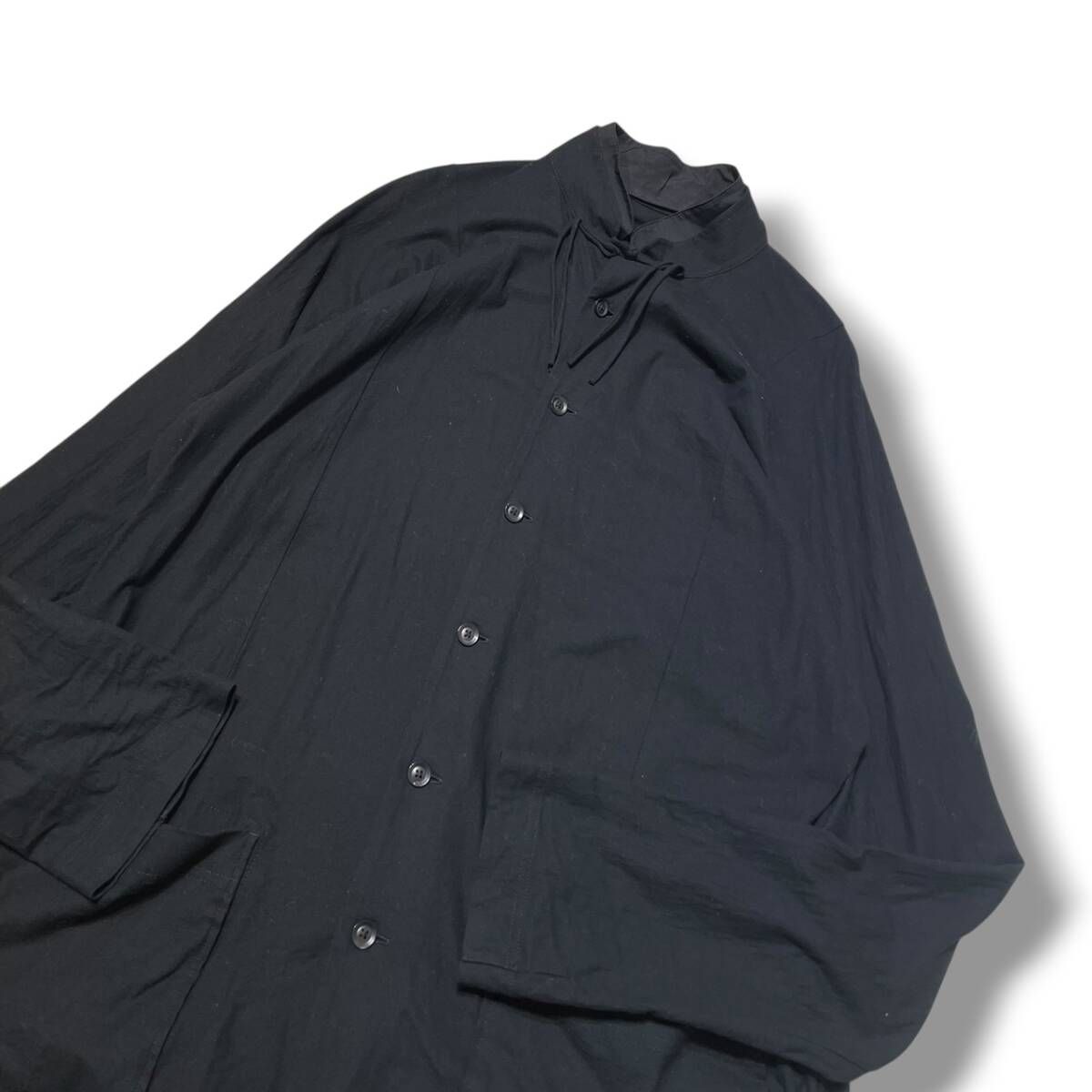 20ss YOHJI YAMAMOTO POUR HOMME 長袖シャツ チャイナボタンダブル