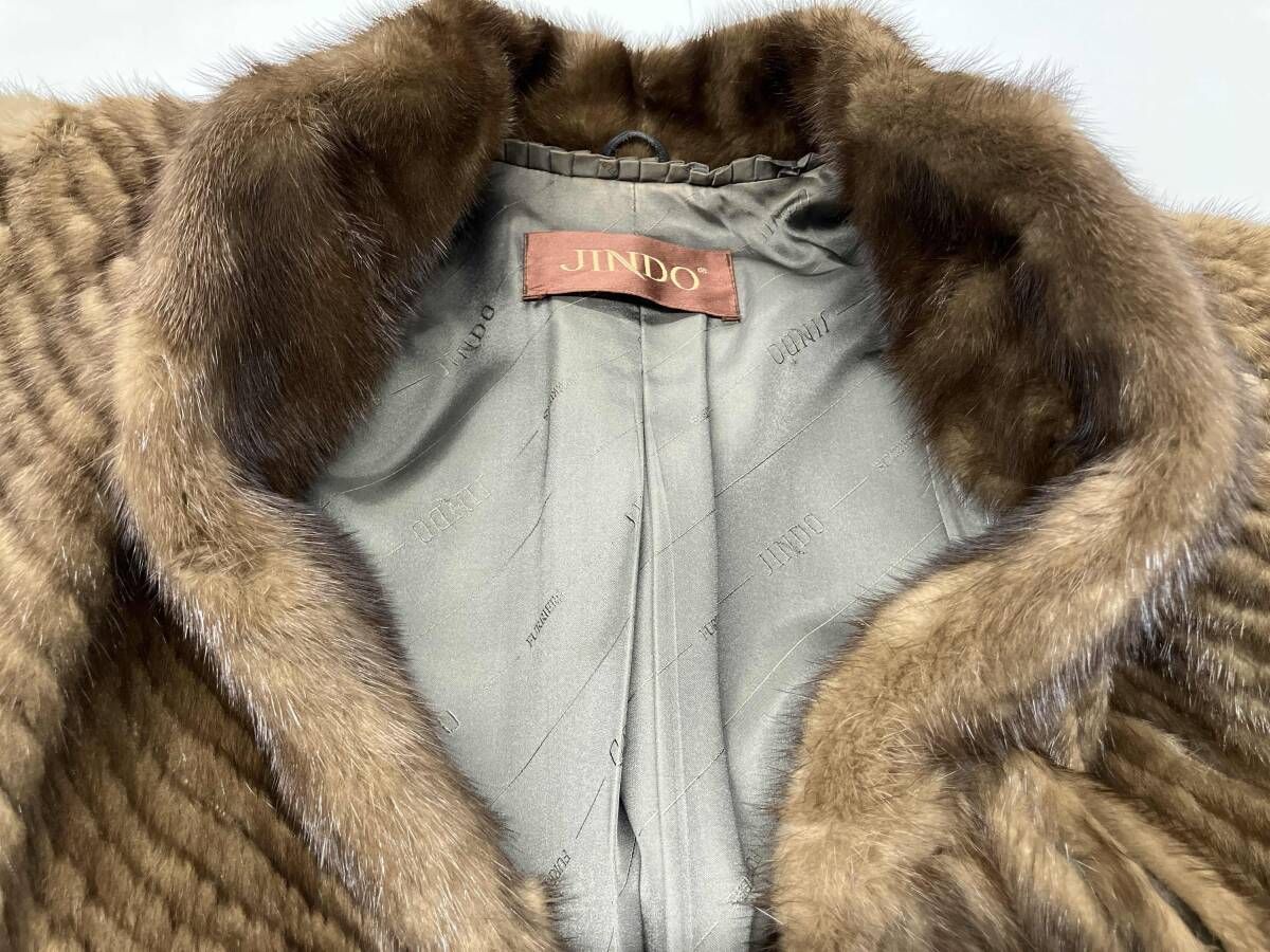 JINDO ミンクファーコート SAGA MINK 本物 金サガ size11 SAGA MINK