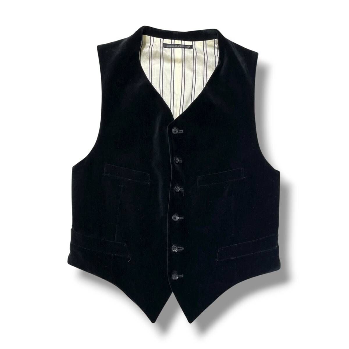 yohji Yamamoto 22aw ベルベットベスト 極美品 ブラック yohji Yamamoto 22aw ベルベットベスト 極美品 ブラック 2025年最新