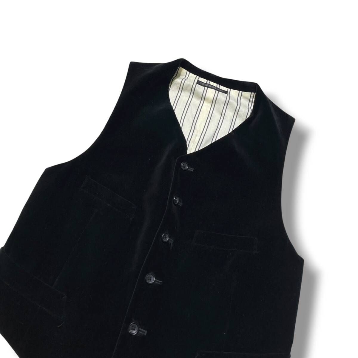 22AW YOHJI YAMAMOTO POUR HOMME ベスト コットンベルベットベスト