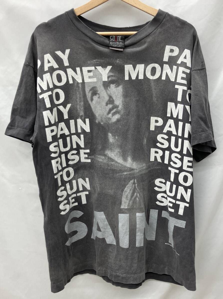 SAINT Mxxxxxx セント マイケル 半袖シャツ SM YS 8 0000 C 49 ダークグレー サイズL