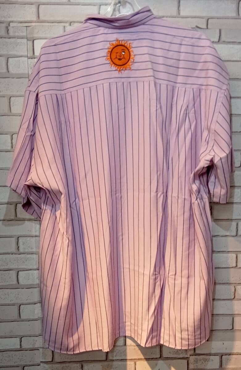 PUNK DRUNKERS パンクドランカーズ 半袖シャツ 妖精ストライプシャツ XL以上 ピンク