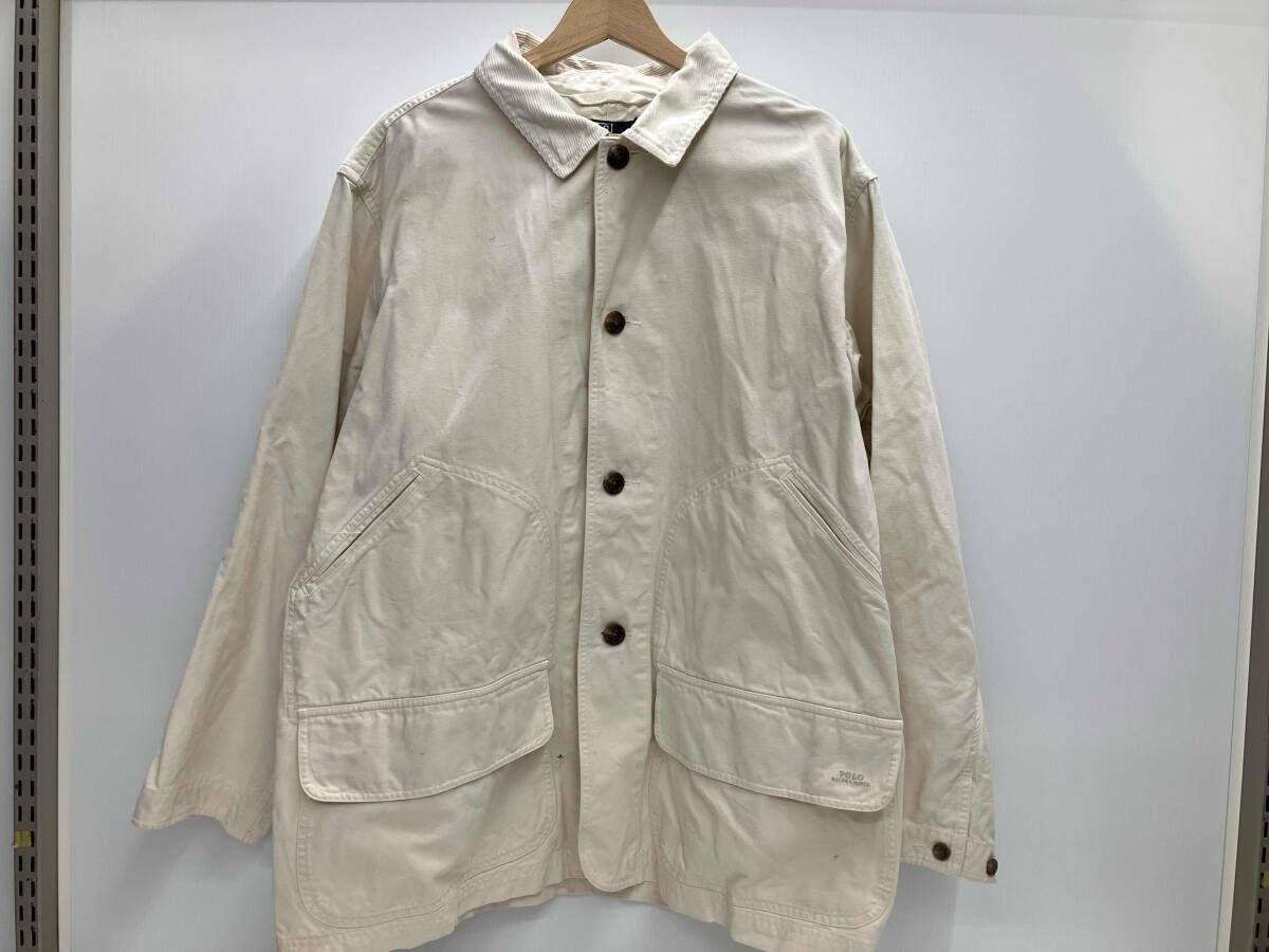 POLO RALPH LAUREN ラルフローレン カバーオール 90s ホワイト サイズL