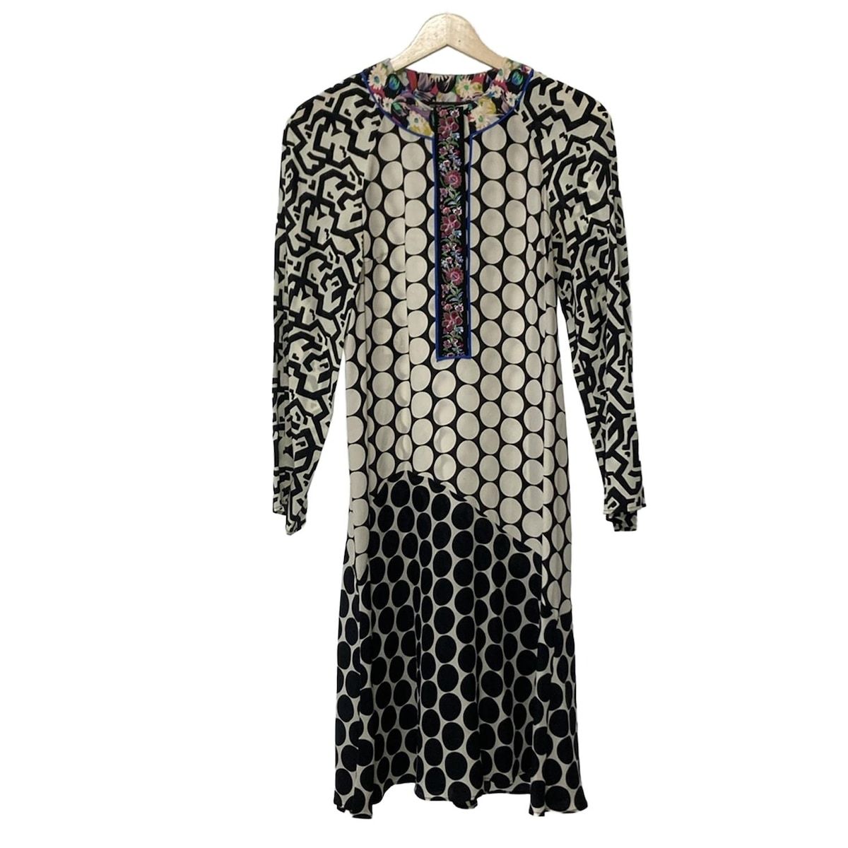 ETRO(エトロ) ワンピース サイズ40 M レディース - アイボリー×黒