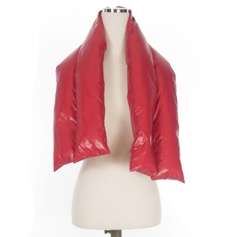 モンクレール MONCLER SCIARPA ロゴワッペン付き ダウンマフラー 小物