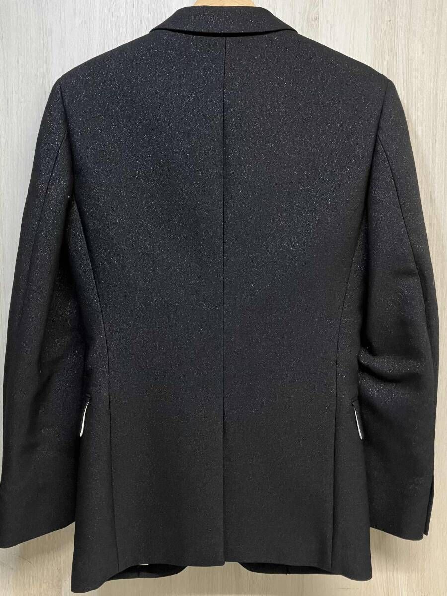 COMME des GARCONS HOMME PLUS テーラードジャケット コムデギャルソン オムプリュス 2つボタン メンズ S ラメ ブラック