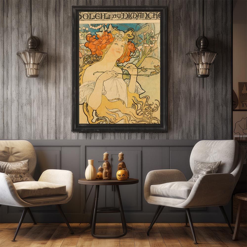 B4サイズ（約25x36cm）】【bn-poster-1539】超古いポスター 復刻 絵画