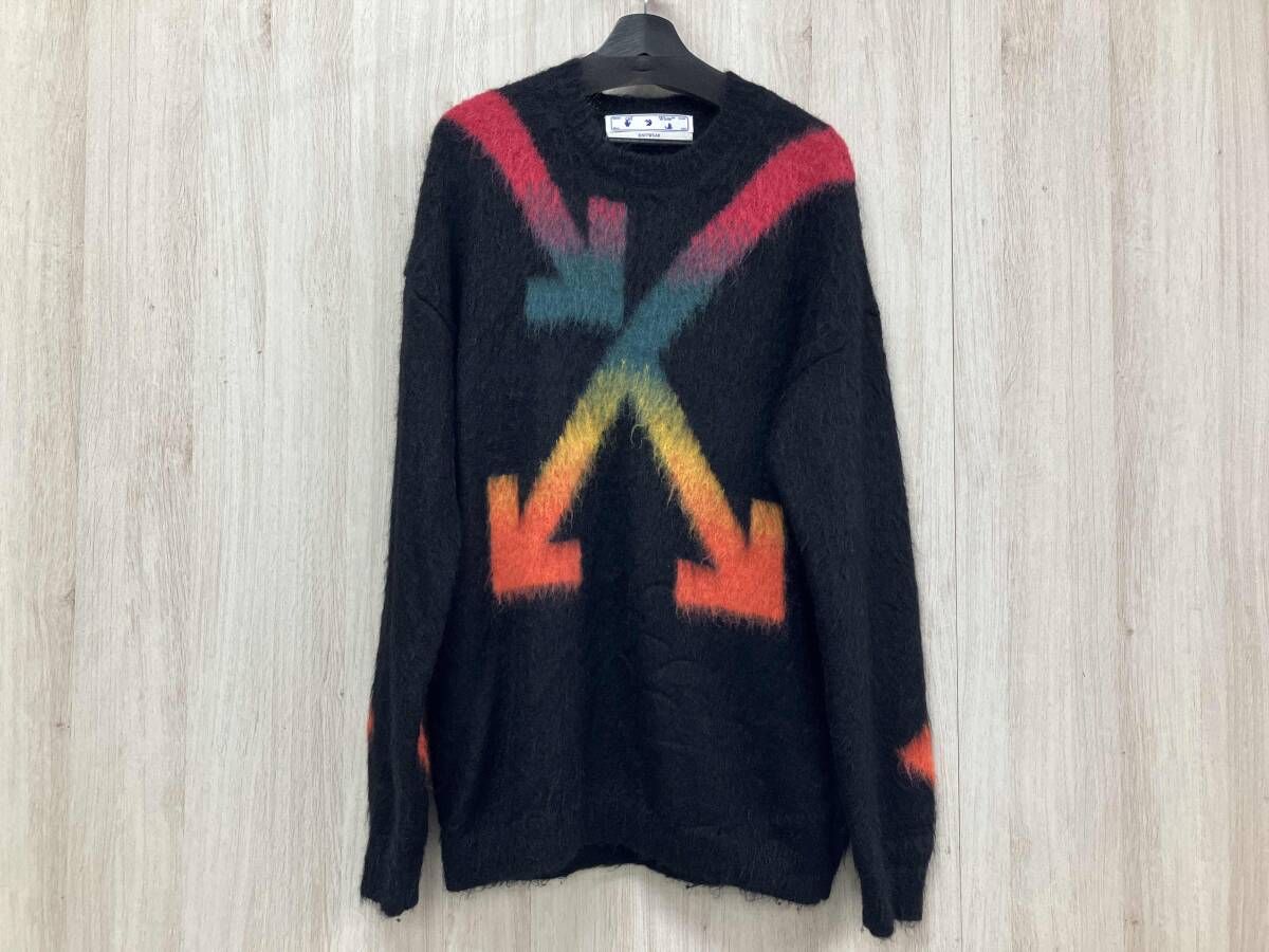 OFF-WHITE オフホワイト ニット OMHA036E20KNI002 Lサイズ ブラック 