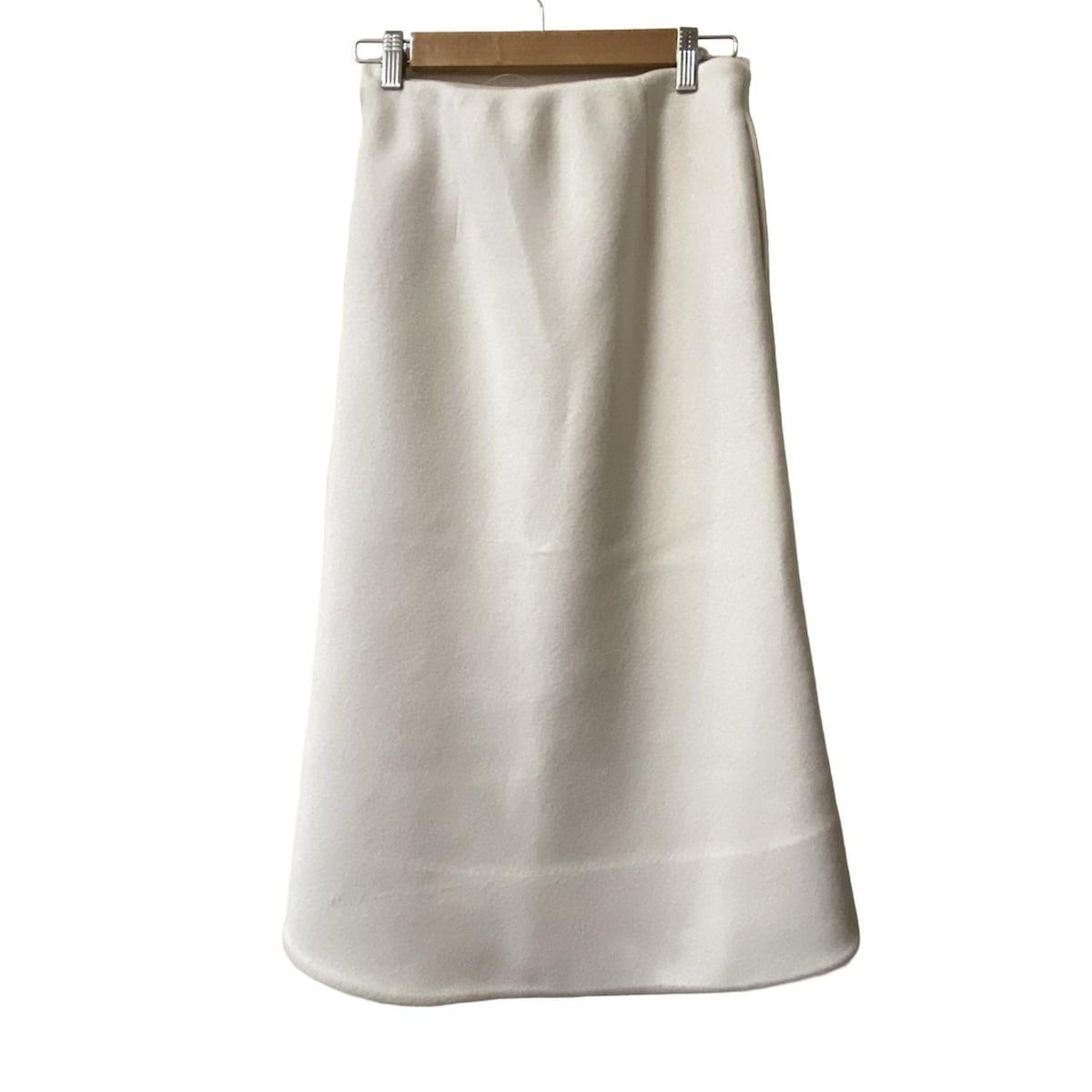 SHE TOKYO / ロングスカート/--/ポリエステル/WHT/無地 SHE Tokyo(シートーキョー) ロングスカート サイズ36 S レディース