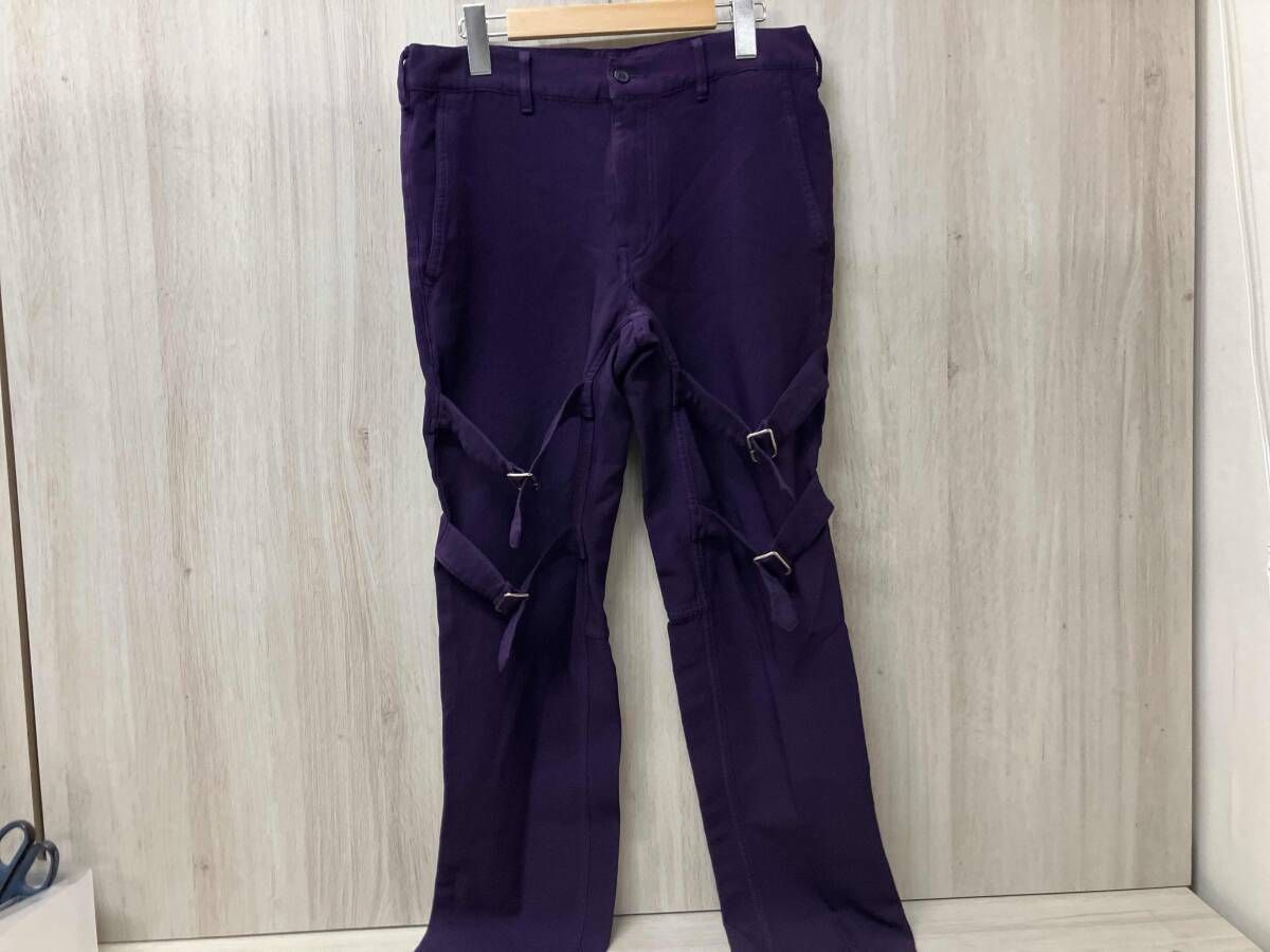 COMME des GARCONS HOMME PLUS ロングパンツ 14 aw Bondage Pants PN P 084 Sサイズ パープル
