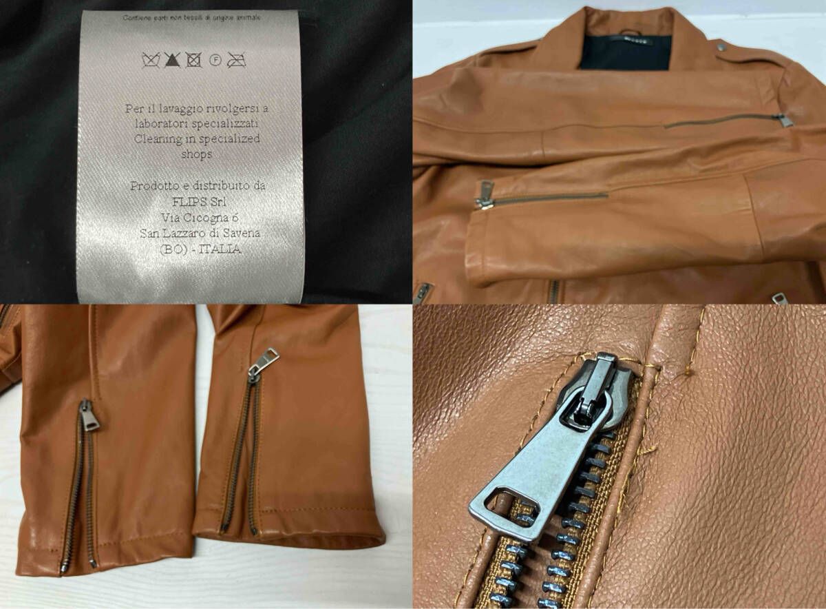 dacute ダクテ ダブルライダース レザージャケット ラムレザー