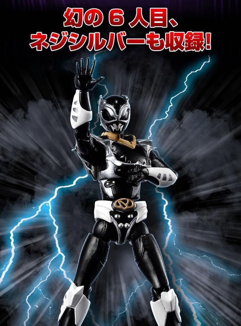 SHODO 邪電戦隊ネジレンジャー　メガレンジャー 電磁戦隊メガレンジャー』より、敵戦隊「邪電戦隊ネジレンジャー」が食