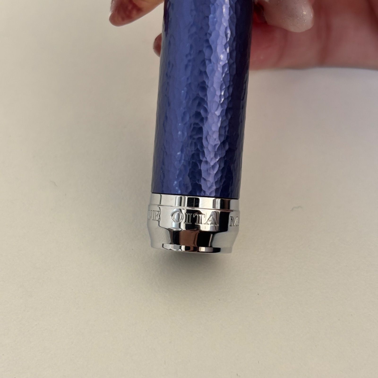Pelikan ペリカン 万年筆 ブルー シルバーリング 筆記具