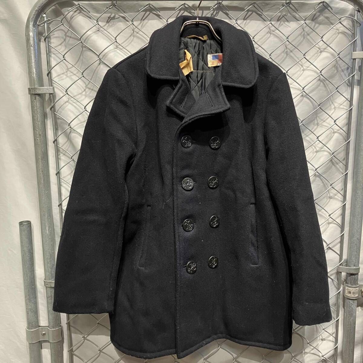 SCHOTT USA製 ピーコート Pコート size 20 ネイビー ショット - メルカリ