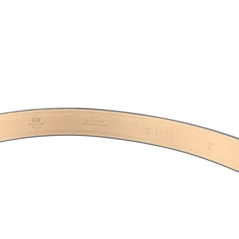 中古】white house cox ブラウンレザー ベルト B.1859 ホワイトハウス