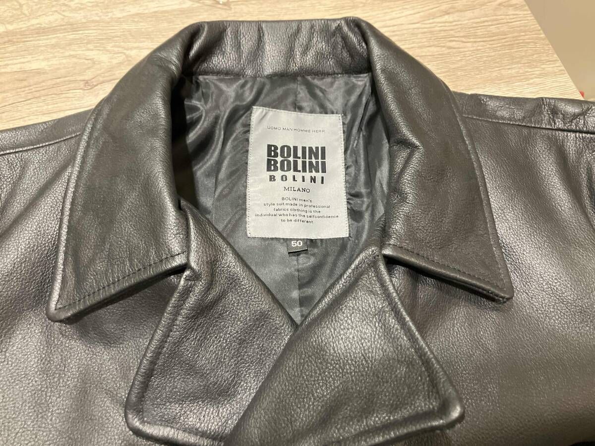 BOLINI ボリーニ TCB0369 レザージャケット ブラック size50 - メルカリ