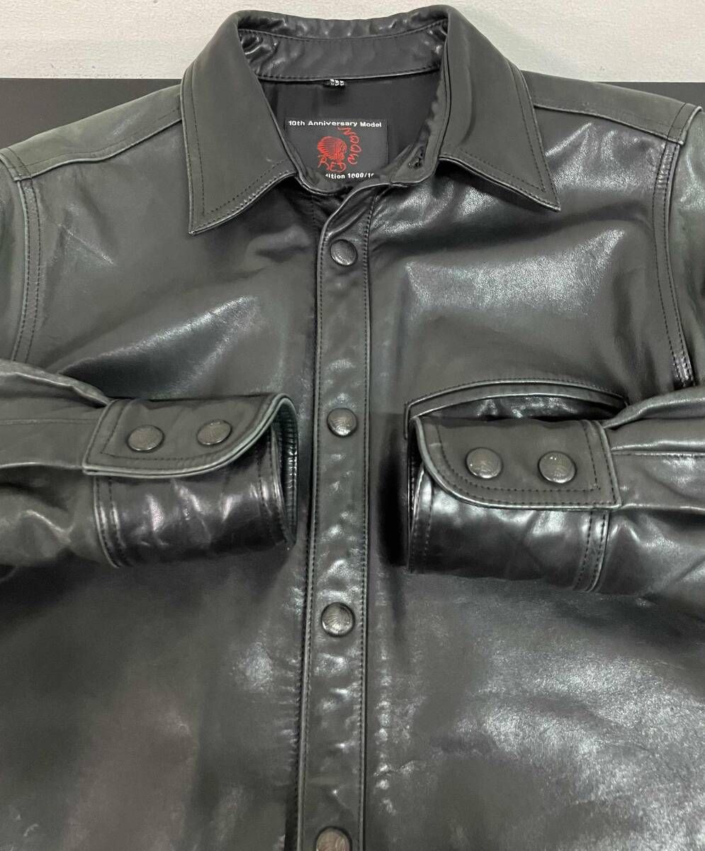 RED MOON レッドムーン 長袖シャツ 10周年記念 1000着限定 レザー