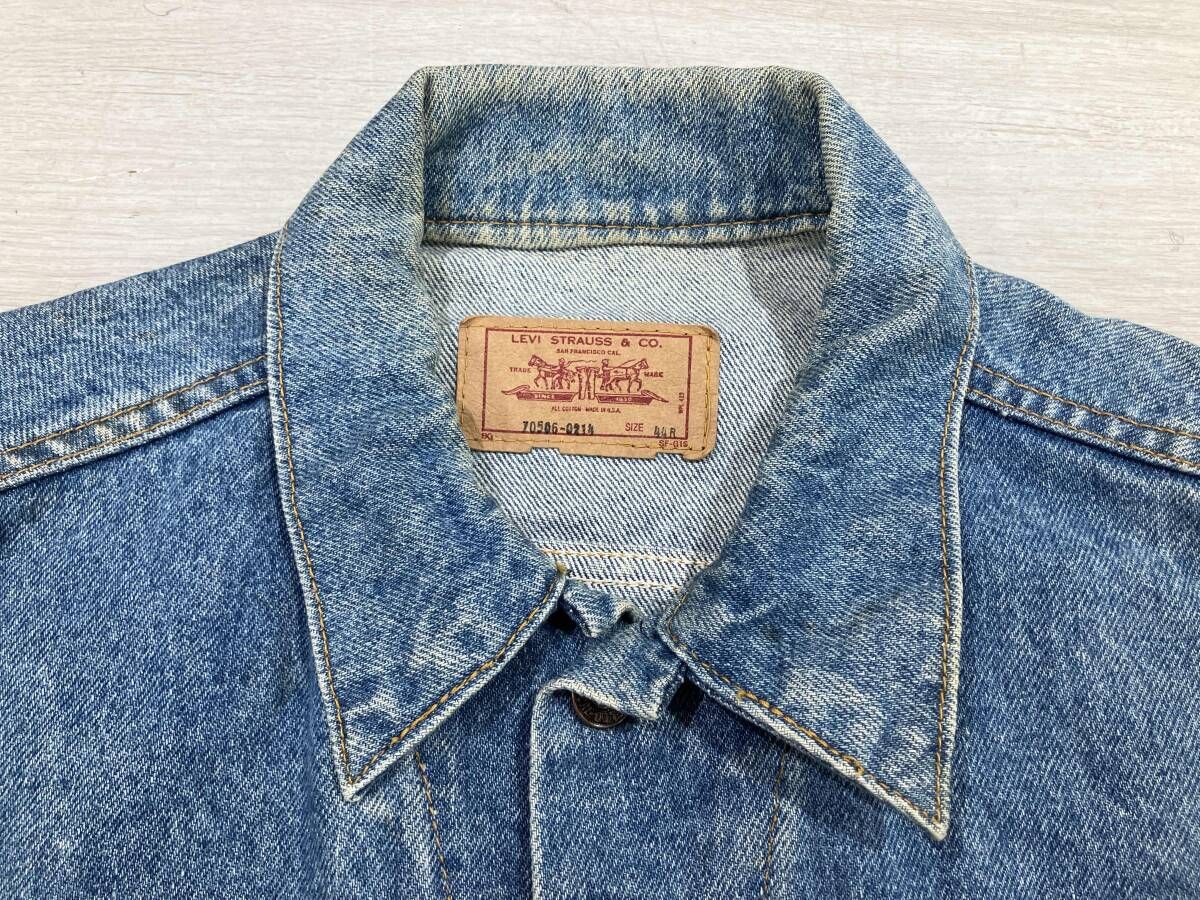 通年 LEVI'S リーバイス Gジャン デニムジャケット 70506 USA製 通年 LEVI'S リーバイス Gジャン デニムジャケット 70506 USA製