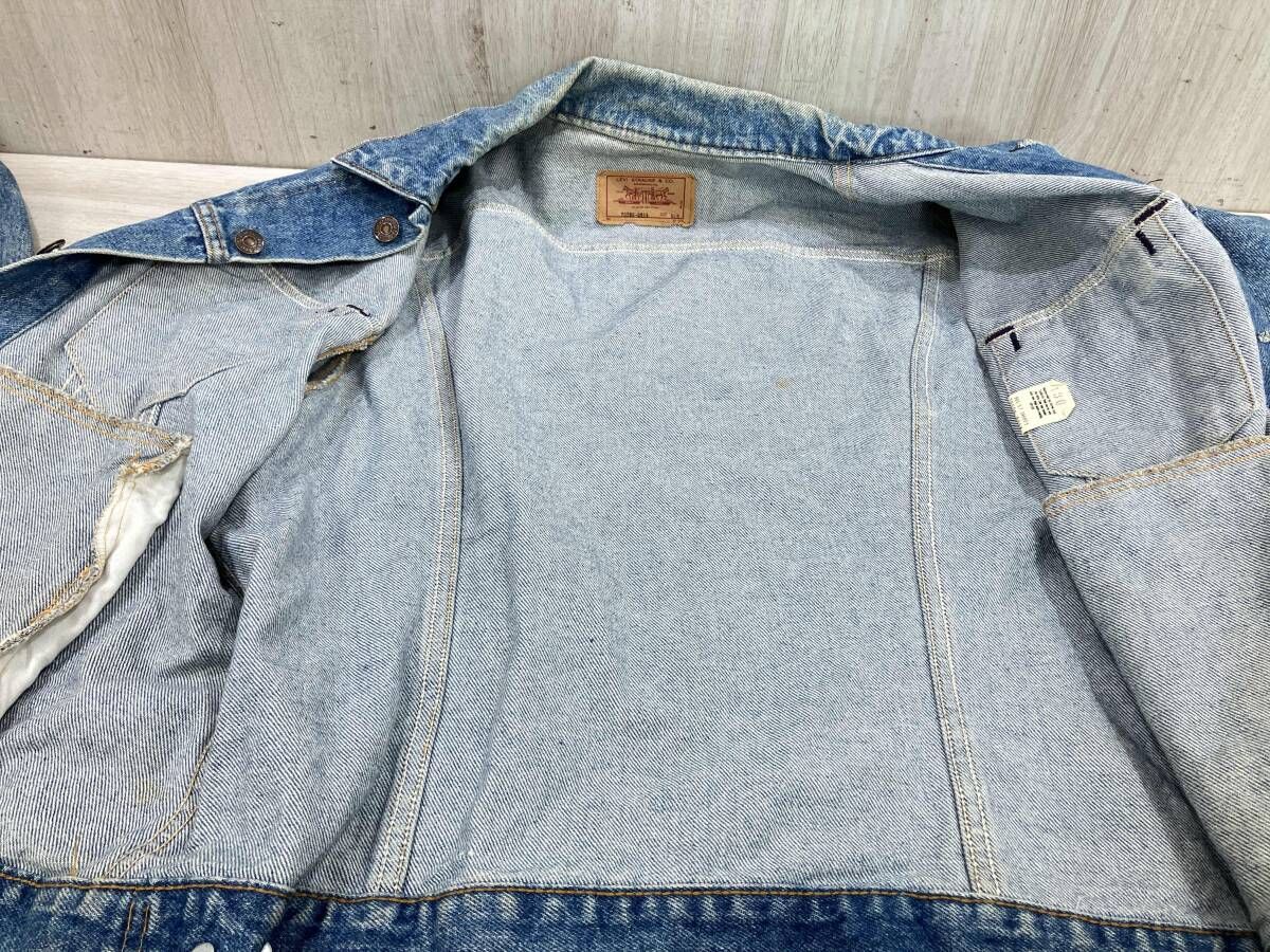 ◇80sUSA製リーバイス70506 Gジャン 44L 通年 LEVI'S リーバイス Gジャン デニムジャケット 70506 USA製 80s