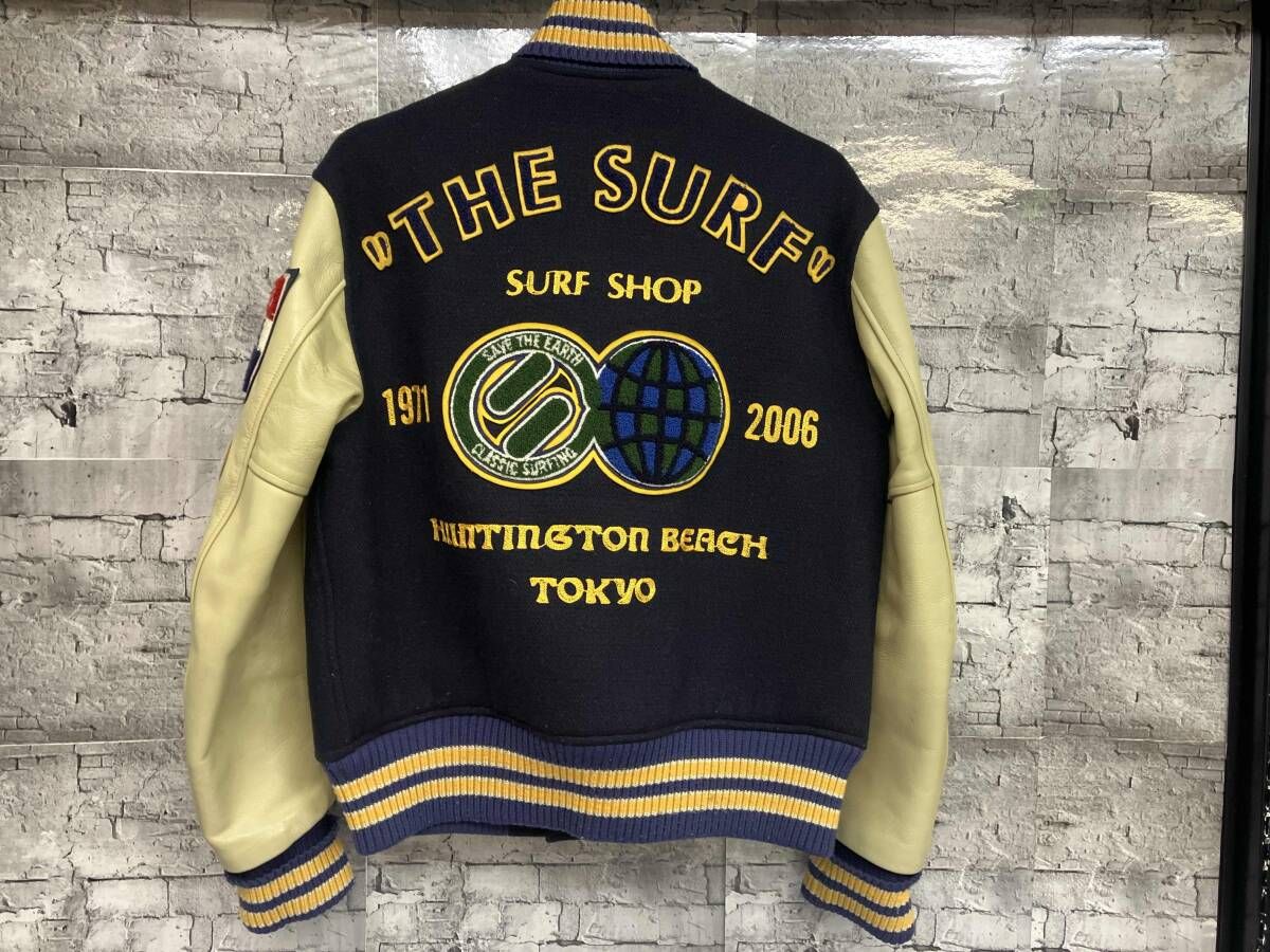 Whitesville THE SURFコラボ SF11247 袖レザー ウール 牛革 ホワイツ