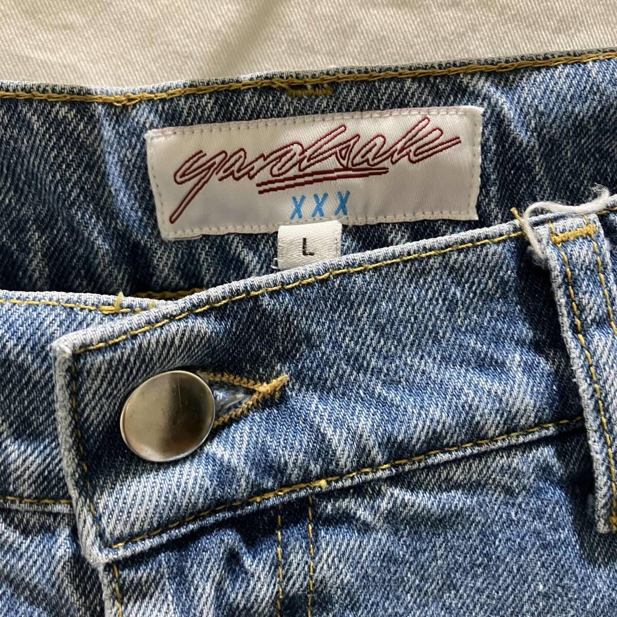 YARDSALE バギーデニム ライトブルー サイズL ブルー系 ヤードセール