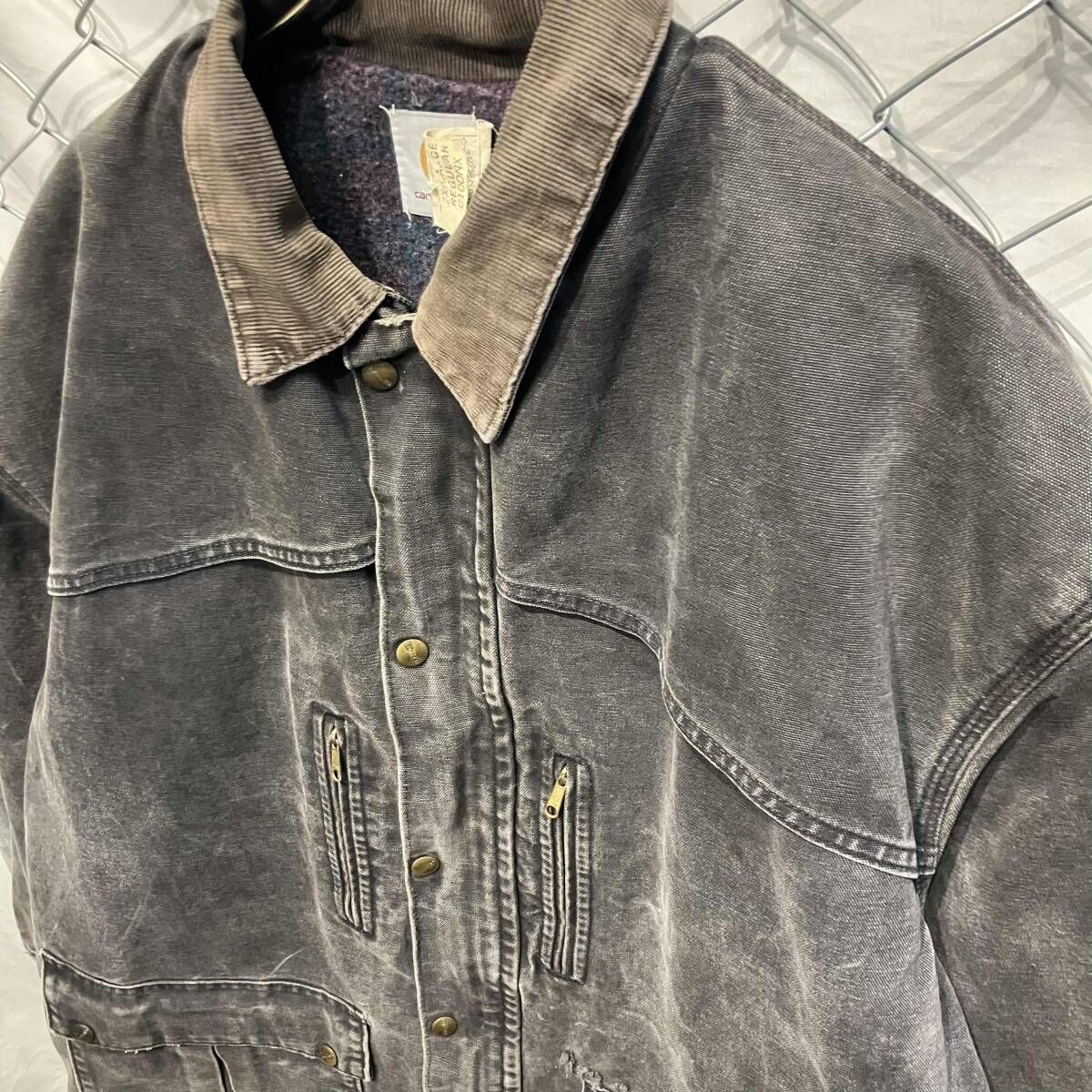 80-90s USA製Carhartt ダックカバーオール 内ブランケット size 2XL