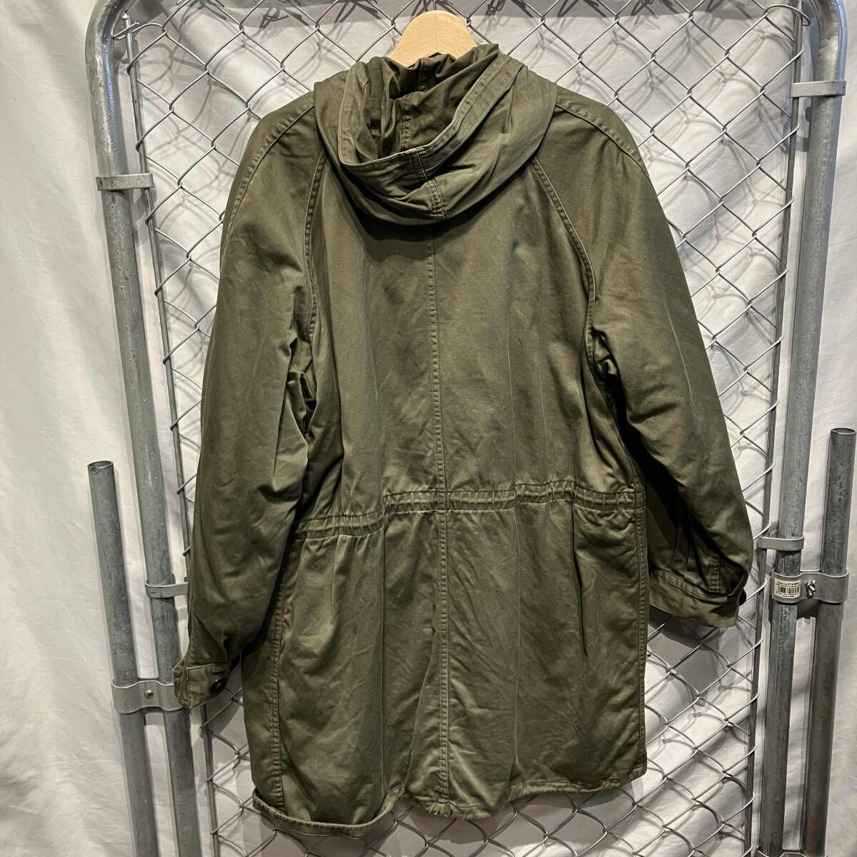 60s FRENCH MILITARY モッズコート オリーブ ライナー付き size L