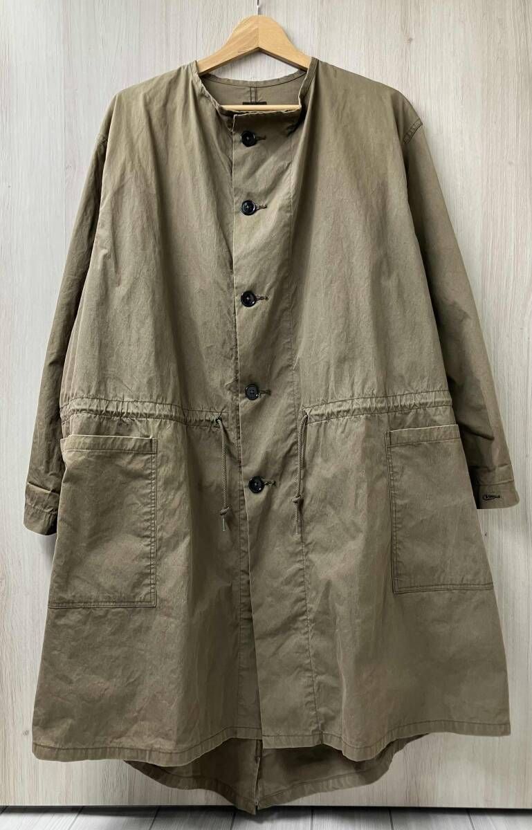 orslow オアスロウ 節約 ノーカラーコート サイズ0 カーキ