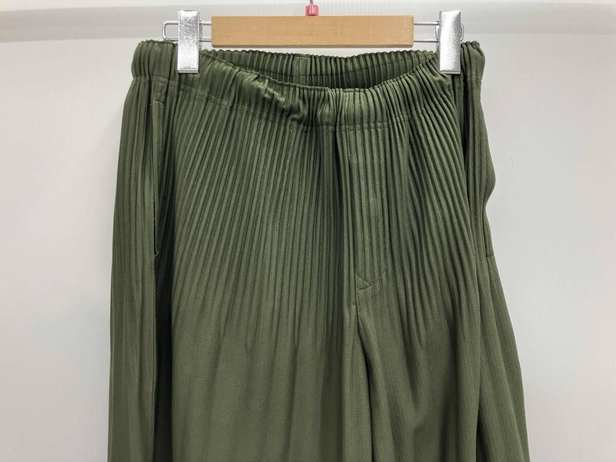 オムプリッセイッセイミヤケ　消しプリーツ　テーパードプリーツパンツ HOMME PLISSE ISSEY MIYAKE オムプリッセイッセイミヤケ 消しプリーツ