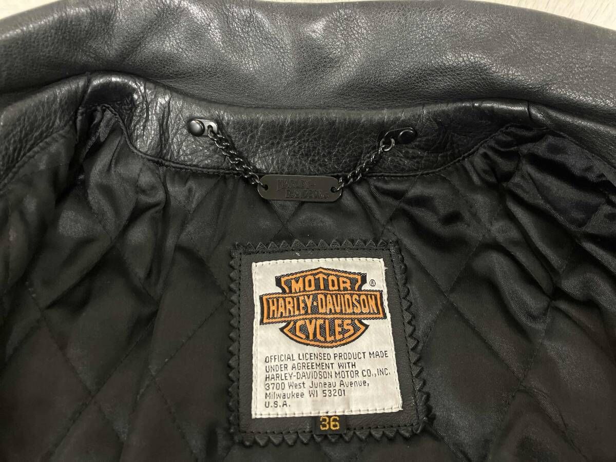 HARLEY DAVIDSON/ハーレーダビッドソン/シングルライダース/本革/USA製 