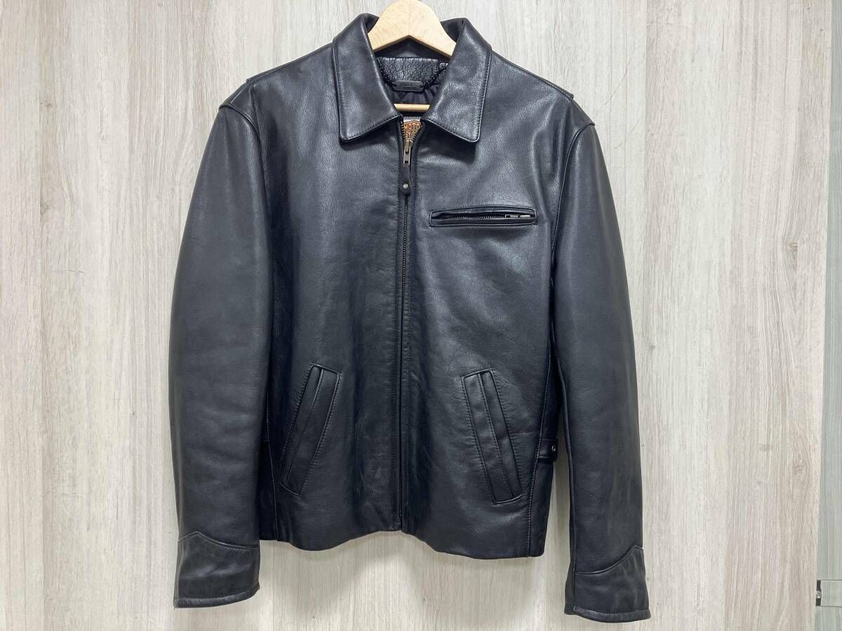 Harley-Davidson ハーレーダビッドソン シングル ライダース 本革