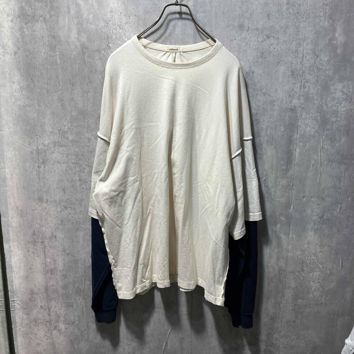 セール Refomed reversible LS TEE リバーシブルロンT サイズ2